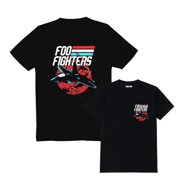 Official Foo Fighters Band Logo T-Shirt - Women's Skinny Fit Black Tee, Size XL