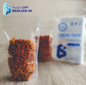 Plastik Snack / Plastik Standing Pouch 12 x 20 cm ( DOUBLE SEAL / SEAL LEBAR ) Per 5 pack