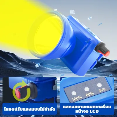 KDY ไฟฉายคาดหัว ไฟคาดหัว กันน้ำ ใช้งานลุยฝนได้ ไฟฉายเดินป่า แสงขาว/แสงเหลือง ไฟฉายติดศรีษะ ไฟฉายติดหน้าผาก หัวไฟ กรีดยาง ส่องสัตว์ จับกบ จับแมลง หาปลา ตกปลา การเกษตร ติดจักรยาน ใส่กันน้ำกันฝน VJP 706 707