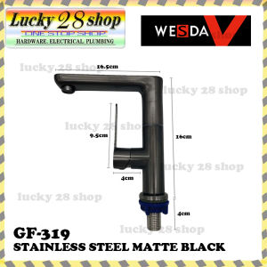 GF-319 STAINLESS STEEL MATTE BLACK ROTATETABLE 360 DEGREE