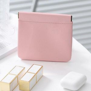 Trendy Store-T60 Tas Penyimpanan Lipstik Mini Pouch Portable / Tas Kecil Tempat Pembalut Earphone Ta