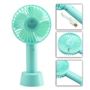 Quạt Mini Cầm Tay Tích Điện 4 Cánh Có Đế Để Bàn Loại Tốt Pin Siêu Bền 3 tốc độ gió ( SIÊU BỀN )