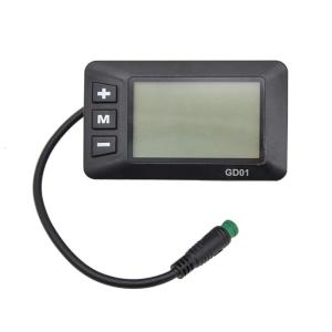 Electric Bike Modification Electric Display for 22.2mm Handlebar Control Panel 5Pin Plug Scooter Speedometer Odometers