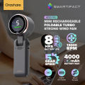 Orashare HF03 Pro High Speed Turbo Fan Portable Rechargeable Handheld Fan With Lanyard,  5 Speeds Adjustable Mini  Fan, 4000mAh Battery Digital Display Long Battery Life For Commuting To Work And Outdoor Sports. 