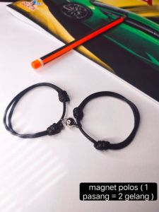 gelang couple magnet polos ( sepasang 2 pcs )