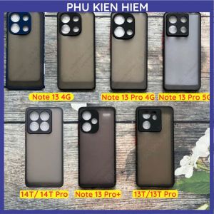 Ốp lưng Xiaomi 14T Pro/ 14T/ 13T/13T Pro/ Note 13 4G/13 Pro/13 Pro+ 4G 5G / Redmi K60 Ultra lưng nhám chống ố viền màu