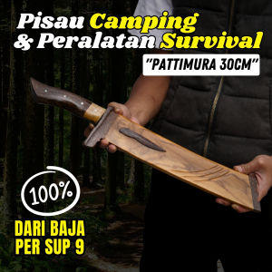 Golok Kebun Si Cantelan 30CM Pisau Camping dan Peralatan Survival Bahan Baja Per SUP9