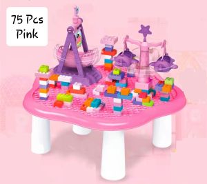 [TM77]75PCS MEJA BALOK SUSUN THEME PARK / MAINAN BALOK SUSUN TEMA TAMAN BERMAIN / BALOK SUSUN THEME PARK / MAINAN EDUKASI ANAK