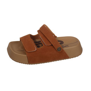 YOTO 2-in-1 Birken-Style Sandals For Women Hook & Loop Straps Thick Sole Slip-on Platform Slippers