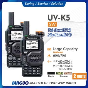 Quansheng UV-K6 Walkie Talkie Set Of 2 Two Way Radio 50-600 MHz Full Band Long Range Radio Handheld Radio Original COD