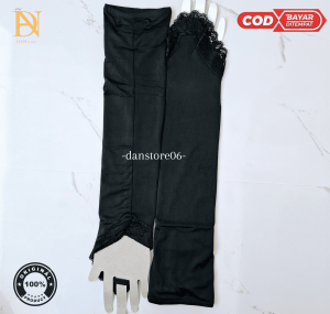 Manset Tangan Deker Manset Cincin Renda Handsock Jersey Spandex Lembut Wanita Muslimah Umroh