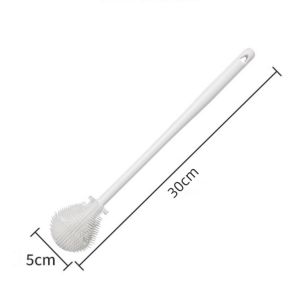 2PCS Foldable Cleaning Cup Brush Long Handle Silicone For Milk Bottle Tumbler Cup Kettle Brush