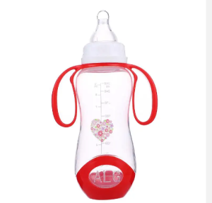 BOTOL SUSU BAYI ALGO 6023 BABY FEEDING BOTTLE 260ML DENGAN PEGANGAN BAHAN TEBAL BERKUALITAS BPA FREE