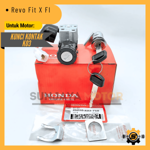 Kunci Kontak Set K03 Keyset Original Honda Revo Fit X FI Injeksi Kunci Motor 1 Set Key Set Asli Konci Kontak Ori AHM
