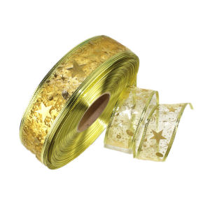 【YHdecor】2M Golden Packing Ribbon Christmas Tree Decorations Ornaments Xmas Decor for Home 2022 Accessories Gifts Cheap 02