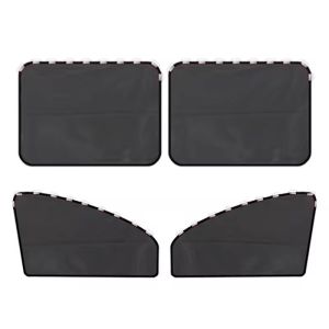 ม่านแผ่นกรองแสงติดรถยนต์แม่เหล็ก4ชิ้นที่บังแดดหน้าต่างด้านข้างป้องกันฤดูร้อนรถพับได้ที่บังแดดด้านหน้าอุปกรณ์ตกแต่งรถยนต์ด้านหลัง