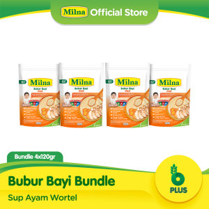 Milna Bubur Reguler 6+ Sup Ayam Wortel 120G (4 pack)