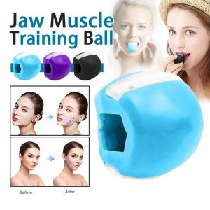 【瘦脸神器】Silica Gel Lanyard Jaw Exerciser Face Stress Ball Jawline Muscle Facial Toner Cheekbones Trainer Gym Fitness Exercise Equipment