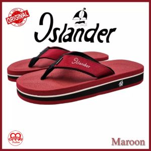 Islander Maroon Mens Non-slip rubber soles colored Slippers 100% Authentic and Original (Makapal)