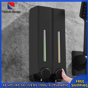 【Clearance sale processing】 Shower Soap Dispenser No Drill Wall-Mounted Bathroom Soap Holder with Durable Material and Clear Reservoir