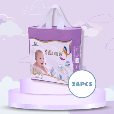 【XẢ KHO】Bỉm tã dán bé sơ sinh Miracle Baby chất liệu Protein tơ tầm thấm hút mềm mại có 5 size S/M/L/XL/XXL- HSD 11/2026