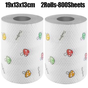 Kitchen Disposable Oil-free Lazy Rags / Dishwashing Towel Roll / Dry and Wet Use Cloth