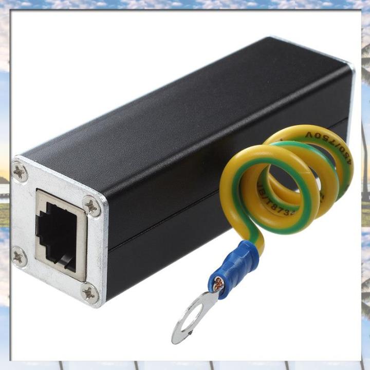 Jul. RJ45 Plug Ethernet Network Surge Protector Thunder Arrester 100MHz ...