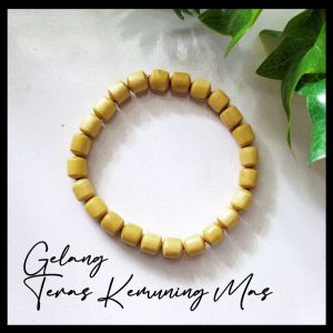 *PAGARDlRl* Gelang Teras Kemuning Mas [PETAK] 8MM 24 BUTIR | H KM PETAK 8MM |
