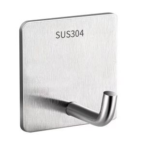 Stainless Steel Elephant Trunk Hook Metal Strong Viscose Load-Bearing Perforation-Free Kitchen Sticky Hook Toilet Bathroom Wall