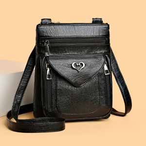 ETIONS จุได้มาก กระเป๋าใส่โทรศัพท์ สามชั้น กันน้ำกันน้ำได้ กระเป๋าแมสเซนเจอร์ ที่ใส่บัตร สากลสากลสากล กระเป๋าคาดอกใส่โทรศัพท์ สำหรับผู้หญิง