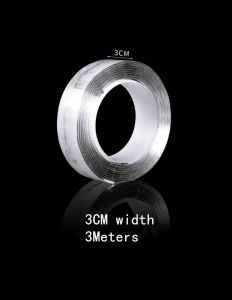 1M/3M Nano Tape clean Double-sided tape transparent color waterproof Multipurpose  Strongly Sticky Adhesive Nano Tape