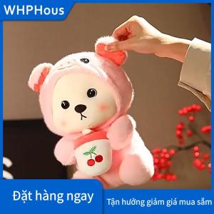 WHPHous Crossdressing capibara Unicorn Panda Gấu bông Búp bê đồ chơi sang trọng quà tặng cho trẻ em