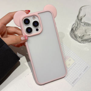 เคสแข็งอะคริลิกโปร่งใสสำหรับ iPhone 12 13 14 15 16 Pro Max Plus เคสสีมาครองป้องกันการตกสำหรับเคส iPhone 13