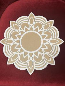 Reusable MDF Rangoli Template Mat 11–12 Inch | Traditional Kolam Stencil for Diwali Pooja Festivals Home Entrance & Floor Decoration (Pack of 1 Pc)