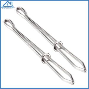 【New Arrival】2Pcs Drawstring Threader Elastic Band Tape Punch Cross Stitch Threader Wear Rope Elastic Clamp for Sewing