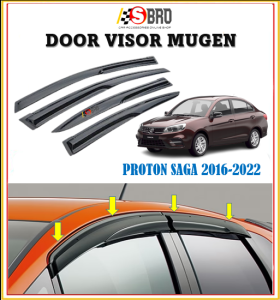 PROTON SAGA 2016-2024 Mugen Door Visor Air Press Window Style Acrylic Wind Deflector (4PCS/SET)