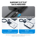 UGREEN SATA to USB 3.0 Adapter Cable with UASP SATA III to USB Converter for PS3/PS4 XBOX 2.5 3.5” Hard Drives Disk HDD and Solid State Drives SSD. 