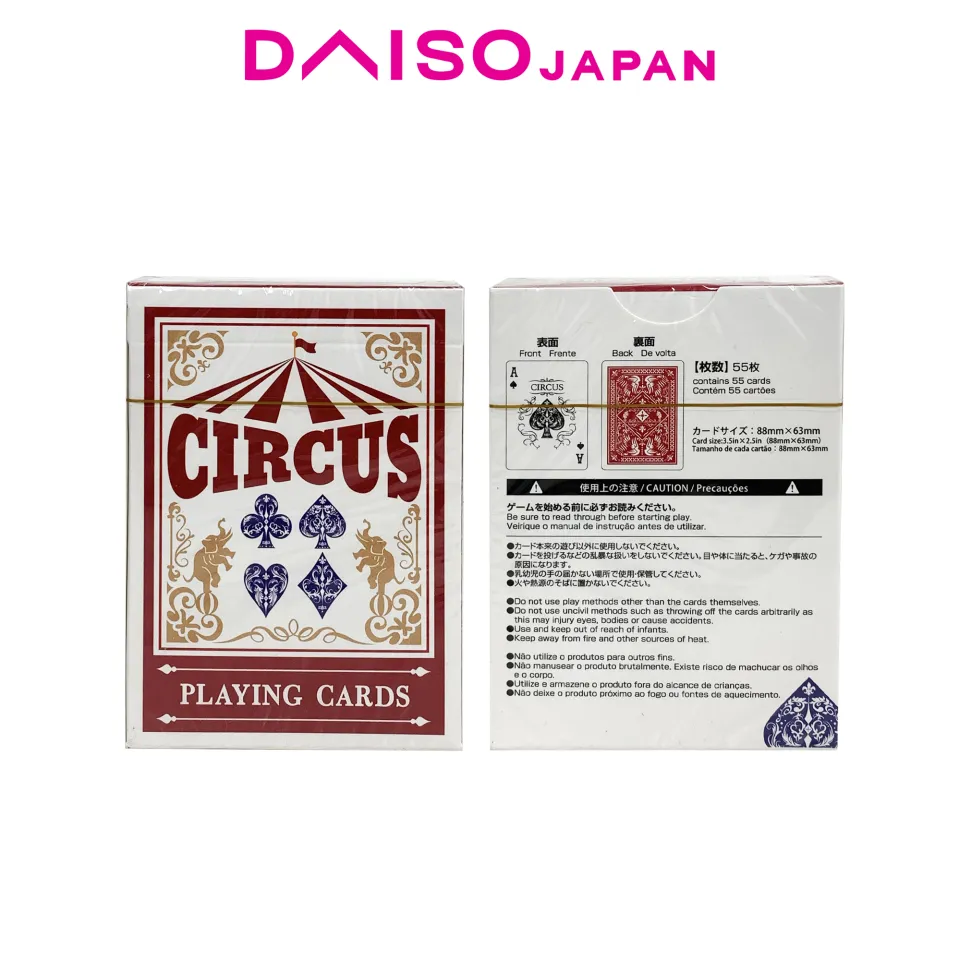 Daiso Circus Red Playing Cards (55 cards) | Lazada PH