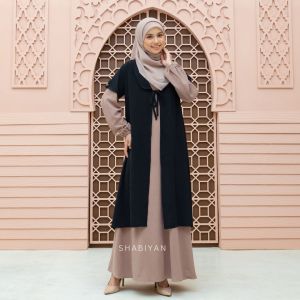 SHABIYAN 593 Gamis Set Dress Long Outer