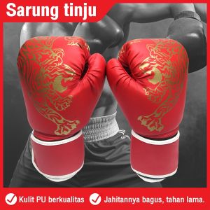 BG SPORT BOXING GLOVES SARUNG TINJU MMA MUAY THAI FULL COVER FINGER