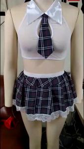 Game Clothes Manufacturer Halloween Performance Wear European and American Student Uniform Temptation Halloween Stage Uniform Wholesale