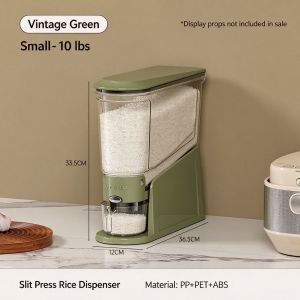 Rice Storage Box 5-10Kg Grain Container Kitchen Cereal Rice Bucket Insect and Moisture Proof Sealed Organizer