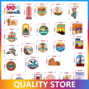[Eleanor] 50pcs Travel City Landscape Cartoon Graffiti Sticker Suitcase Waterproof Sticker