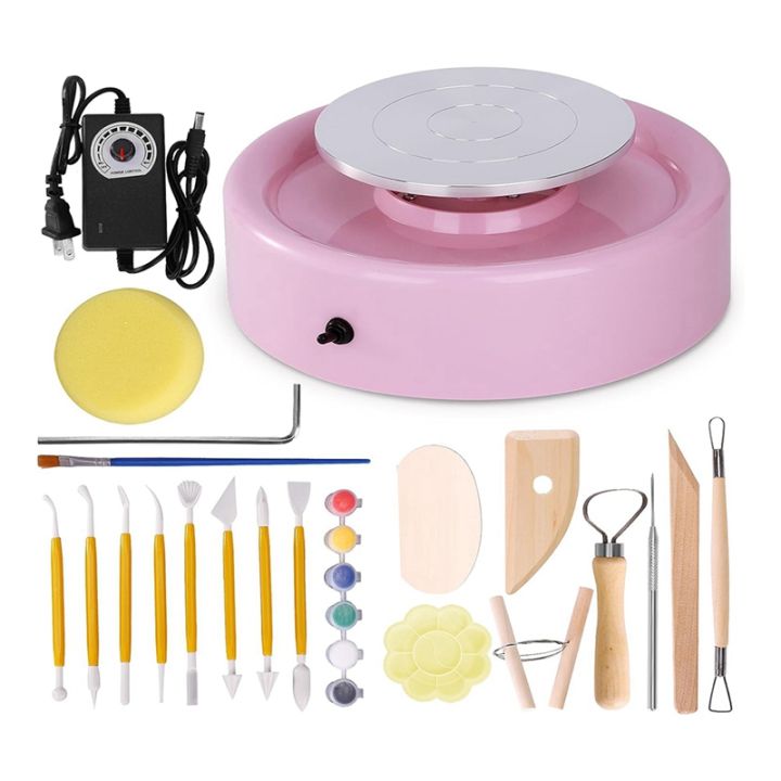 (IJCO) Mini Pottery Wheel Kit - 6inch Pottery Wheel for Kids ...