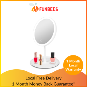 Rechargeable LED Light Touch Screen Makeup Mirror With 3 Light Modes