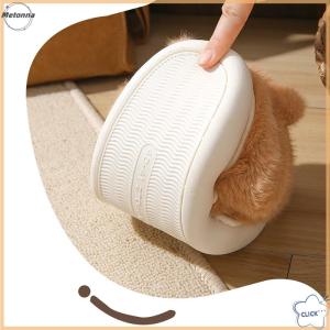Follow Get More【Metonna】 Plush Capybara Slippers Closed Toe Slippers Cute Slip-on House Shoes Comfortable Furry Walking Shoes Non-Slip For Indoor Bedroom