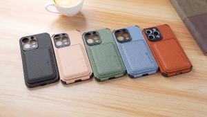 For Wallet Case Magnetic For 11 12 13 15 14 Pro Max X Samsung Carbon Fiber Phone Bag Cover Adsorption Accessories