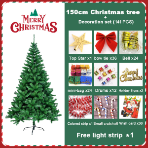 6FT Artificial Christmas Tree with Pre-lit LED Lights - Design & Metal Stand Included Realistic Looking for Home Holiday Christmas Decoration