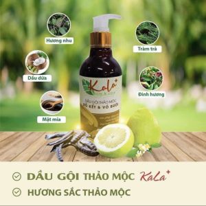 [Ngăn rụng tóc]DẦU GỘI THẢO MỘC KALA CAO CẤP CHIẾT XUẤT BỒ KẾT VÀ VỎ BƯỞI 300ml