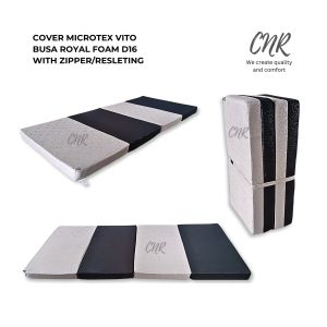 CNR Kasur lipat 4 single 1 orang 90x200x8cm kasur lantai atau matras lipat isi busa Royal Foam d16
